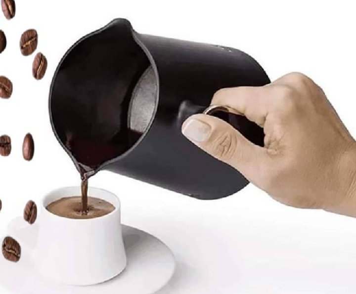 Nouveau design machine à café Turc acier inoxydable avec poignée